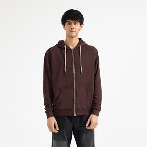 Servicio OEM Fabricantes al por mayor Drop Shoulder 100% Algodón Mezclado Cremallera Sudadera con capucha Peso pesado Oversized Zip up Hombres Sudaderas con capucha - Product Image 1
