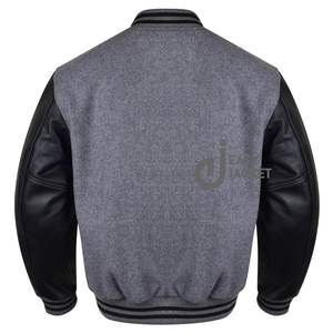 Chaqueta universitaria unisex con logotipo personalizado, chaquetas para hombre, chaqueta universitaria de béisbol vintage con parche bordado de chenilla americana para hombre - Product Image 4