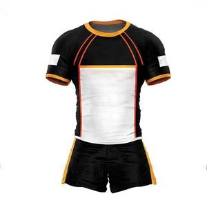 Vente en gros d'uniformes de rugby pour hommes maillot sublimé nom de l'équipe personnalisé avec short maillot imprimé de conception professionnelle - Product Image 1
