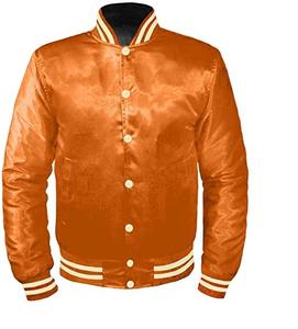 Chaqueta de bombardero de satén para hombre al por mayor, ropa informal de alta calidad, material de concha de lona de estilo Vintage, cortavientos de Color sólido - Product Image 5