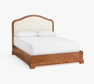 Bền hiện đại tối giản bedframe trong màu sắc tự nhiên Gỗ Tếch gỗ gụ suar gỗ rắn phong cách cho khách sạn biệt thự mô hình 200824 - Product Image 1