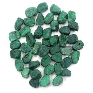 25 piezas de gemas sueltas de malaquita genuinas de 12-14 MM, suministro a granel de cristal verde Natural sin tratar para la curación - Product Image 1