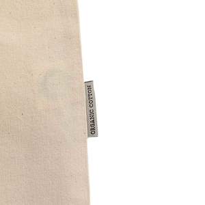 Certified Organic Cotton Canvas Tote <b>Bags</b> <b>Medium</b> Size PP Material Heat Transfer Letter Screen Recycle Advertising <b>Bag</b>-OR100 - Product Image 6