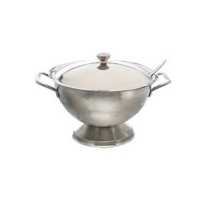 Tureen en métal décoratif fait à la main pour la maison hôtel Restaurant utilisation au service disponible en taille et forme personnalisées - Product Image 2