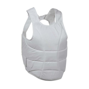 เสื้อเกราะป้องกันอกสำหรับมวย MMA แบบมืออาชีพ ทำจากหนัง น้ำหนักเบา สำหรับคาราเต้ สีขาว พร้อมโลโก้ - Product Image 3