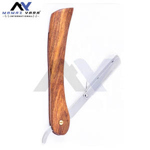 Professional <b>Straight</b> Edge Barber <b>Razors</b> Rosewood Handle Blade Holder Shavette Featuring Secure Swing Lock Grooming <b>Razors</b> - Product Image 3