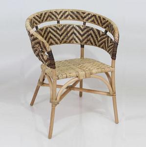 Silla de Ratán para Restaurante al por Mayor, Asientos Comerciales para Cafetería y Bistro, Mimbre Tejido a Mano, Apilable, Fabricante OEM ODM - Product Image 1