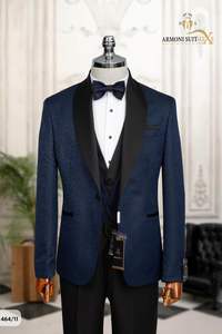 Costume de marié classique Slimfit % 80 Laine % 20 Polyester pour les célébrations formelles - Product Image 5