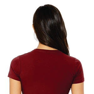 Airlume-Camiseta ajustada para mujer, Camiseta de algodón peinado y anillo de 100% oz, longitud corporal más larga, tejido de hombro, 32, 4,2 oz - Product Image 6