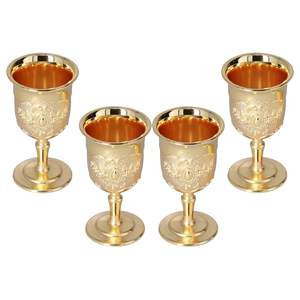 แก้วไวน์ทองเหลืองคุณภาพระดับพรีเมี่ยมสำหรับใช้ในโบสถ์ดีไซน์ปาร์ตี้เพื่อปรับปรุงให้ดึงดูดผู้ซื้อราคาขายส่ง - Product Image 2