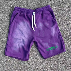<b>Men's</b> <b>Shorts</b> Quick Dry Breathable Embroidery <b>Patches</b> Baggy Style 100% Cotton Canvas High Waist Drawstring Closure Customizable - Product Image 5