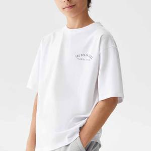 ใหม่ที่กำหนดเอง Oem เสื้อเด็ก6-12y วันเกิดสบายๆธรรมดาแขนสั้นเสื้อยืดที่มีคอที่กำหนดเองพิมพ์ฉลากเสื้อ - Product Image 3