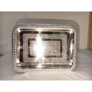 Custom Shape Large Size Food Server Prime Quality Food Serving Tray <b>Dessert</b> Tray for Home Hotel Restaurant Suppliers - Product Image 1