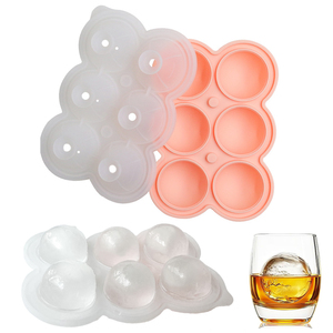 Molde de silicona para cubitos de <span class=keywords><strong>hielo</strong></span> al por mayor, fácil liberación, fabricante de bolas de <span class=keywords><strong>hielo</strong></span> para whisky, molde de silicona reutilizable para bolas de <span class=keywords><strong>hielo</strong></span> - Product Image 1