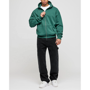 Haute qualité imprimé personnalisé brodé numérique sublimé coton fermeture éclair/pull lourd polaire hiver sweats à capuche pour hommes - Product Image 3