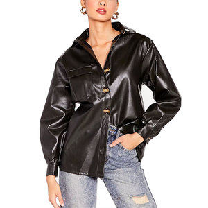 เสื้อหนังผู้หญิงออกแบบเองปากีสถานทําเสื้อหนังราคาถูกสั่งทําพิเศษสําหรับขาย - Product Image 1