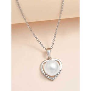 Sweetheart Colgante de perlas para mujer y encanto Regalo de joyería elegante para mujer - Product Image 1