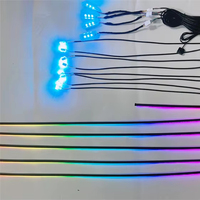 Accessoires d'éclairage ambiant pour voiture Symphony Led 18 en 1, 256 couleurs, bande acrylique, éclairage ambiant pour voiture