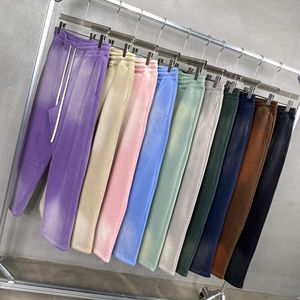 Pantalones Deportivos Unisex de Alta Calidad en Felpa de Algodón, Personalizables, Tallas Grandes, Casuales, Transpirables, de Frente Plano y Ligeros para Hombre y Mujer - Product Image 3