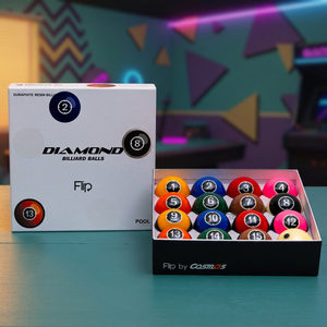 Bolas de Billar Diamond - Set de TV con Pantalla de 57.15mm para Pool Flip |   Edición de Partido de TV |   Hecho en Corea |   Resina Fenólica - Product Image 1