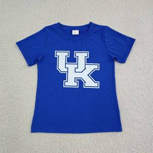 Ensemble décontracté pour tout-petits garçons : T-shirt en coton orange et pantalon à carreaux avec logo d'équipe sportive imprimé - Product Image 6