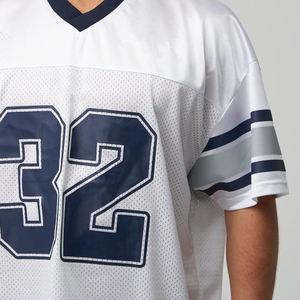 Camiseta de Fútbol Americano de Primera Calidad, Personalizada para Entrenamiento, de Malla Transpirable, Secado Rápido, 100% Poliéster, Unisex, Corta, Estampada - Product Image 4