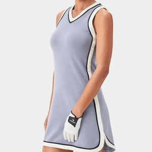 Robes de golf pour femmes OEM ODM Vente en gros personnalisée Robe de golf athlétique plissée Spandex Coton Logo personnalisé Vêtements de sport tendance - Product Image 4