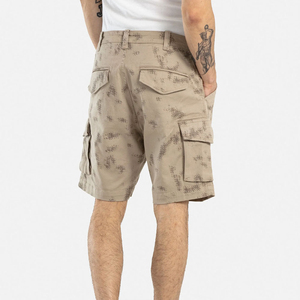 Pantalones cortos Cargo para hombre de gran tamaño verano al aire libre Jogging elástico medio 100% algodón moda multi-bolsillos ropa de gran tamaño pantalones cortos Cargo - Product Image 2