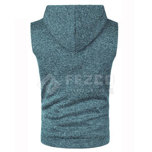 เสื้อฮู้ดแขนกุดของผู้ชายผ้าแห้งเร็ว - Product Image 3