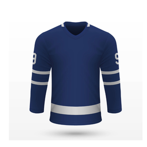 Vêtements de sport d'entraînement à séchage rapide et à manches longues Logo personnalisé et impression par sublimation d'équipe Maillot de hockey sur glace à bas prix pour hommes - Product Image 3