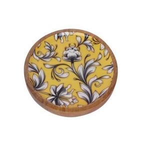 Cuenco de madera de lujo respetuoso con el medio ambiente, hecho a mano, forma redonda, Acacia, ensalada de madera para servir, cuenco de madera para uso doméstico, utensilios de cocina - Product Image 5