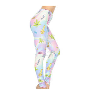 เลกกิ้งเล่นโยคะของผู้หญิงสไตล์แฟชั่นเลกกิ้งสไตล์ใหม่ทำจากผ้าปากีสถาน - Product Image 3