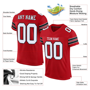 Maillot de football américain de haute qualité pour les équipes, nouveau modèle très vendu, 100% polyester, personnalisable - Product Image 3