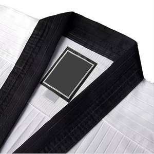 Commande en gros Taekwondo et Judo uniforme ceinture Logo personnalisé tissu Durable étanche anti-dérapant karaté Dobok pour la pratique professionnelle - Product Image 3