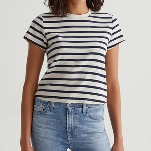 Camiseta de algodón 100% para mujer de diseño personalizado de alta calidad, colección para mujer con estampado de verano y bordado de logotipo personalizado - Product Image 4