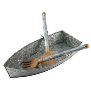 Bandeja galvanizada tradicional para exhibición de encimera de decoración de boda de granja o diseño de centro de mesa de fiesta rústica - Product Image 2