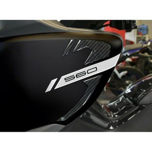 Kit Adesivi 3D in Gel su Misura per Yamaha Tmax 560 2020-2021, Effetto Carbonio-Argento, Kit Decorativo Adesivo - Product Image 5