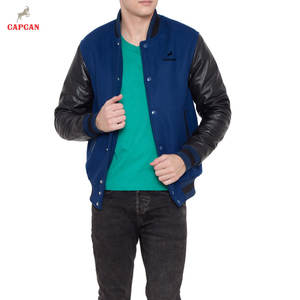 Chaqueta Varsity Tradicional de Invierno con Costuras Duraderas y Aspecto Elegante, Transpirable, de Secado Rápido, con Mangas de Cuero Ecológico en Contraste - Product Image 6