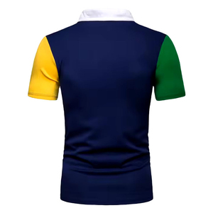 เสื้อโปโลสำหรับผู้ชายเสื้อยืดโปโลดีไซน์ใหม่พิมพ์ลายสีพื้นเสื้อยืดโลโก้ออกแบบได้ตามต้องการ - Product Image 3