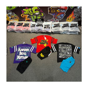 Conjunto de Camiseta y Pantalones Cortos Ligeros para Hombre, Temporada de Verano 2025, Nuevo Conjunto Doble para Hombre, en Cantidad al por Mayor - Product Image 1