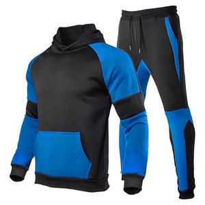 Custom Manufacture Custom Blank Heavyweight Hoodie and <b>Sweatpants</b> <b>Set</b> 2 Piece Oversized Hooded Sweatsuit Tracksuit for Men - Product Image 2