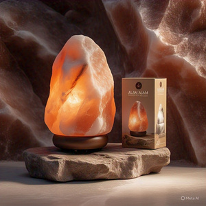 Embalaje personalizado 40-200 Kgs Lámpara de sal del Himalaya natural orgánica gigante Decoración del hogar Cruz Animal Feng Shui Letras religiosas - Product Image 1