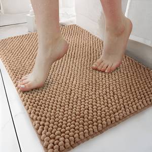 พรมห้องน้ำไมโครไฟเบอร์ลายสับปะรดคาราเมล กันลื่น ซักได้ ขนาด 50x80 ซม. - Product Image 1