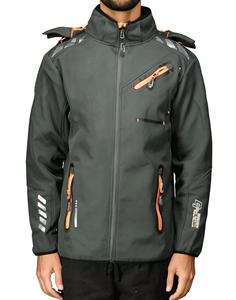 Indemand แจ็กเก็ตซิปโพลีเอสเตอร์สำหรับผู้ชายปรับแต่งกลางแจ้งแจ็คเก็ตซิปนุ่มพร้อมโลโก้และเย็บปักถักร้อย - Product Image 6