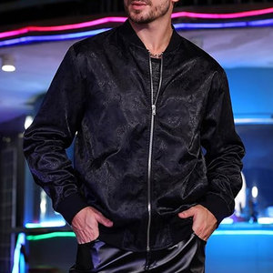 แจ็คเก็ตบอมเบอร์สำหรับผู้ชายแจ็คเก็ตบอมเบอร์แบบลำลองมีปกตั้งบริการ OEM & ODM - Product Image 6