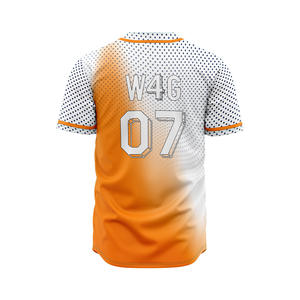 Vêtements de sport personnalisés, séchage rapide, baseball, haute qualité, 100 % polyester, maillots de baseball à boutons, uniforme, livraison à faible coût - Product Image 2