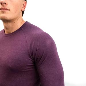 Venta al por mayor personalizado de gran tamaño de algodón de manga larga Camiseta de los hombres de estilo informal pesado Vintage de manga larga Camiseta de los hombres transpirables - Product Image 5