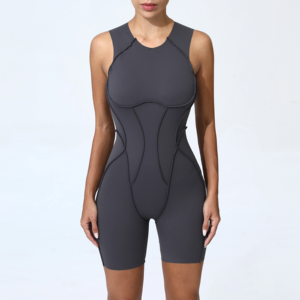 Mono Deportivo Acolchado, Ropa Deportiva para Mujer, Traje de Gimnasio para Fitness, Body para Mujer, Cintura Elástica, Frente Sólido - Product Image 3