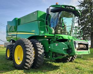Moissonneuse-batteuse John Deere S760 d'occasion 2019 avec moteur 55 CV et boîte de vitesses, prête à être livrée - Product Image 1