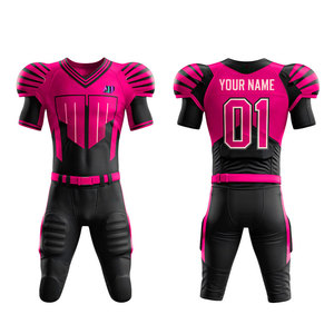 Conjunto de Uniforme de Fútbol Americano, Corto, Transpirable, Suave, Elástico, Material de Poliéster y Elastano, Diseñado para Entrenamientos de Equipo, Partidos Escolares - Product Image 1